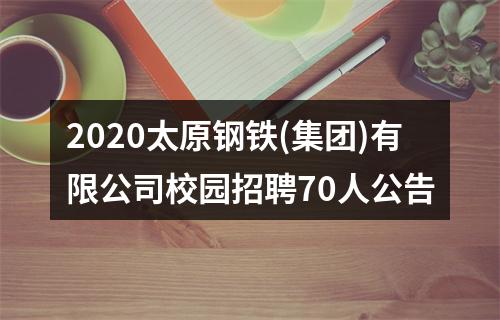 2020太原钢铁(集团)有限公司校园招聘70人公告 图片